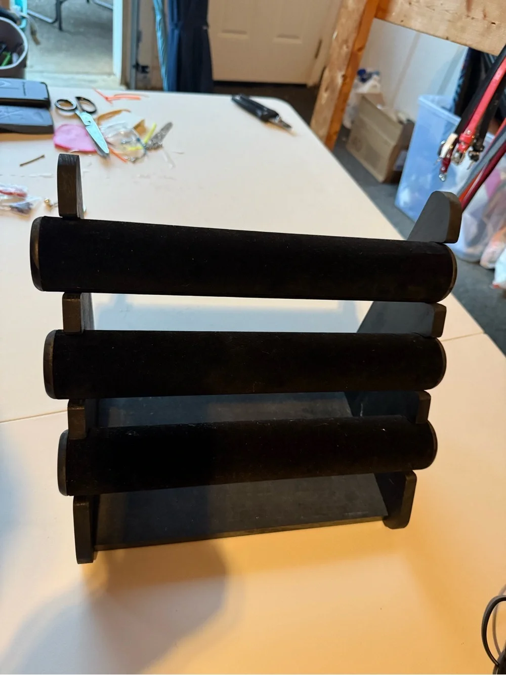 Black Velvet 3-Tier Bracelet Display Stand